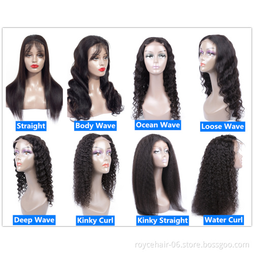 Brazilian 4x4 Lace Closure Human Hair Wigs for Black Women 150% Density Remy Hair Lace Wigs with Pre Plucked Baby Hair